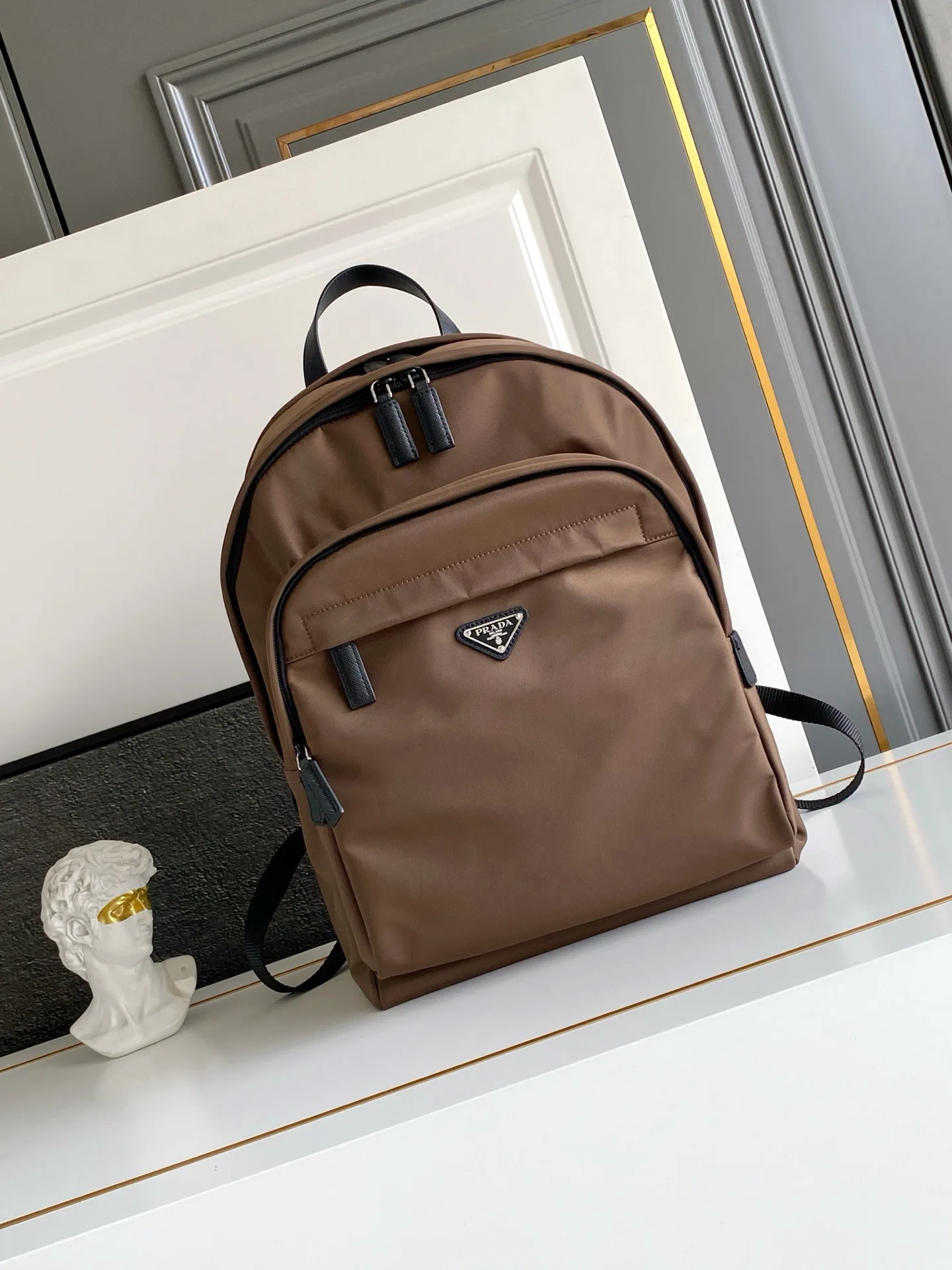 Prada Grained Leather Backpack product photo from LabelPicks