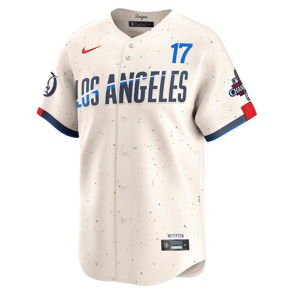 Shohei Ohtani Los Angeles Dodgers Nike 2024 World Series Champions City Connect Limited Player Jersey - Cream