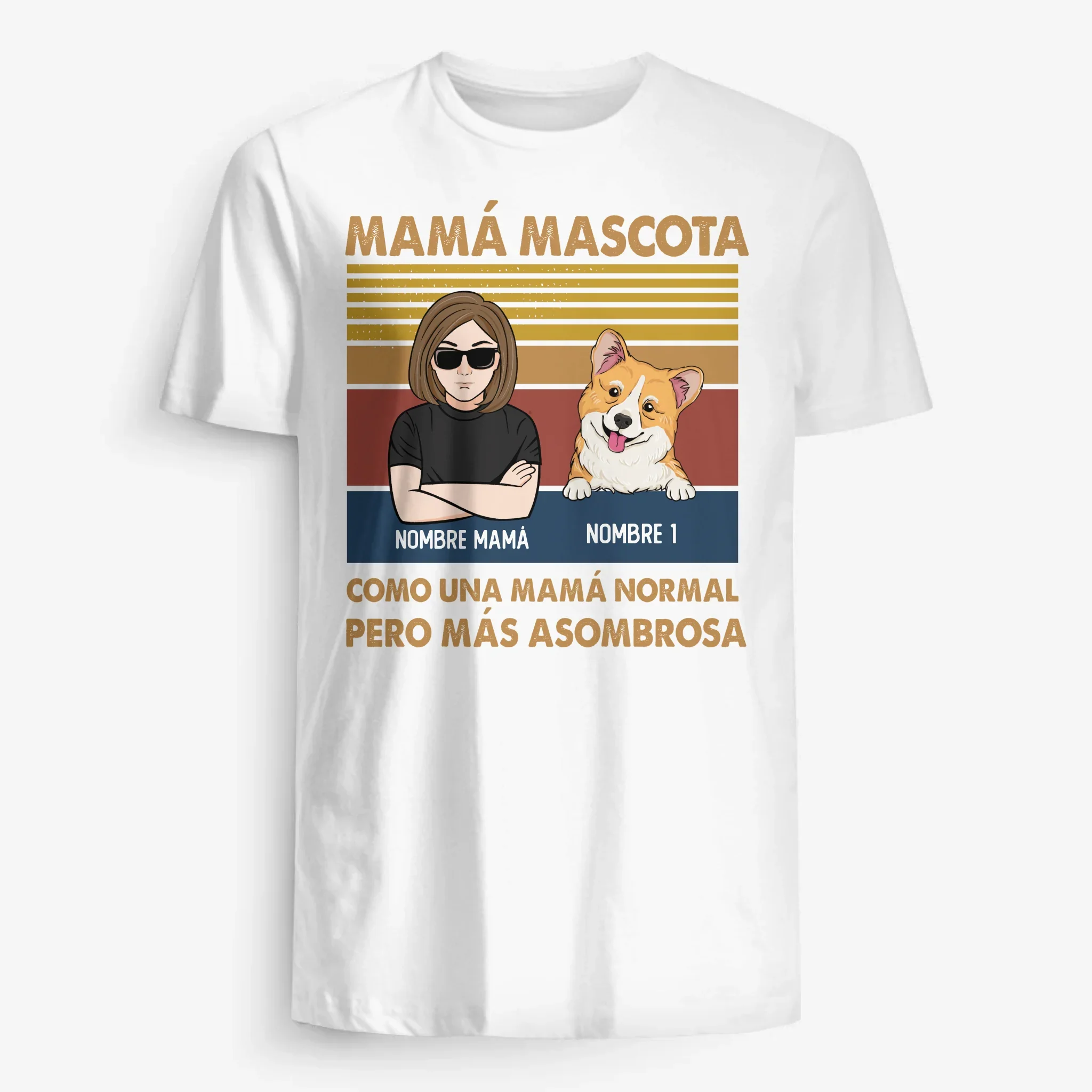 Personalizar Camisetas Para Amante De Los Animales | Personalizado Regalos Para Amante De Los Animales | Mamá Mascota/Mamá Perro /Mamá Gato