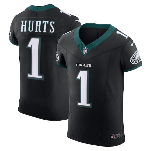 Jalen Hurts Philadelphia Eagles Nike Alternate Vapor F.U.S.E. Elite Jersey - Black/Green/Kelly Green