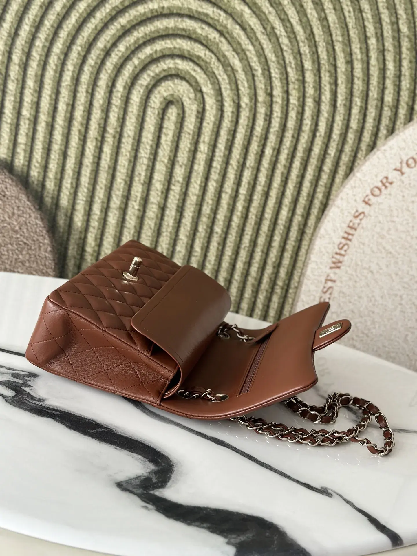 Chanel Classic Flap Brown Quilted Leather Shoulder Bag product photo from LabelPicks