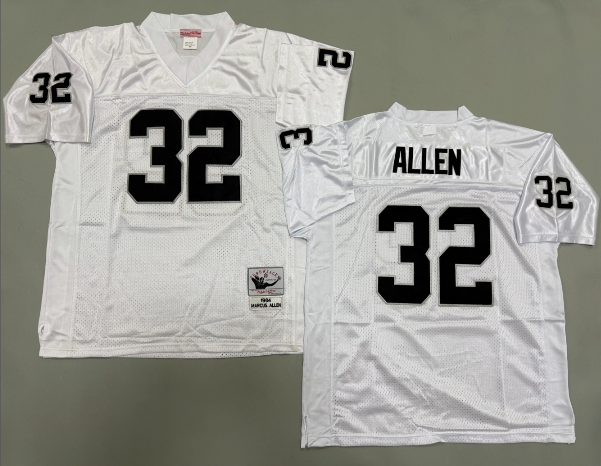 Marcus Allen Las Vegas Raiders Authentic Throwback Retired Player Jersey