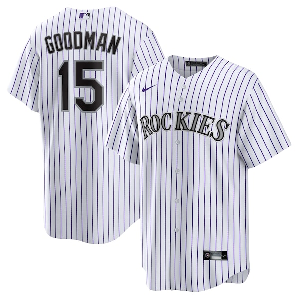 Hunter Goodman Colorado Rockies Nike  Youth Home Replica Jersey - White