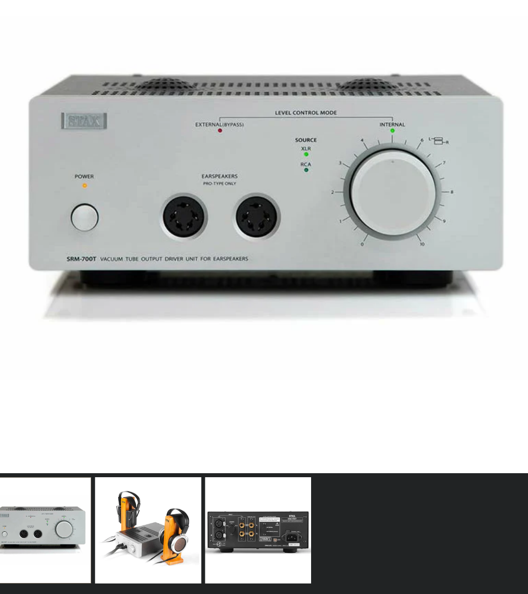 Stax SRM 700S / 700T Electrostatic Vacuum Tube Headphones Amplifier Brand New - GreshamTech