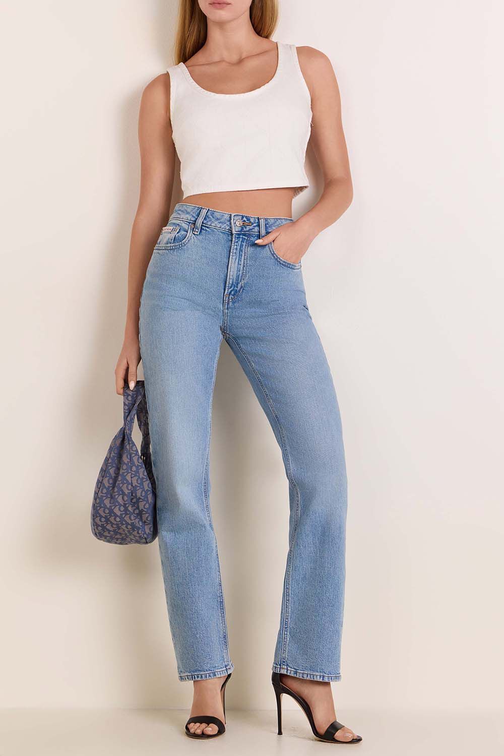 CALVIN KLEIN גופיית קרופ