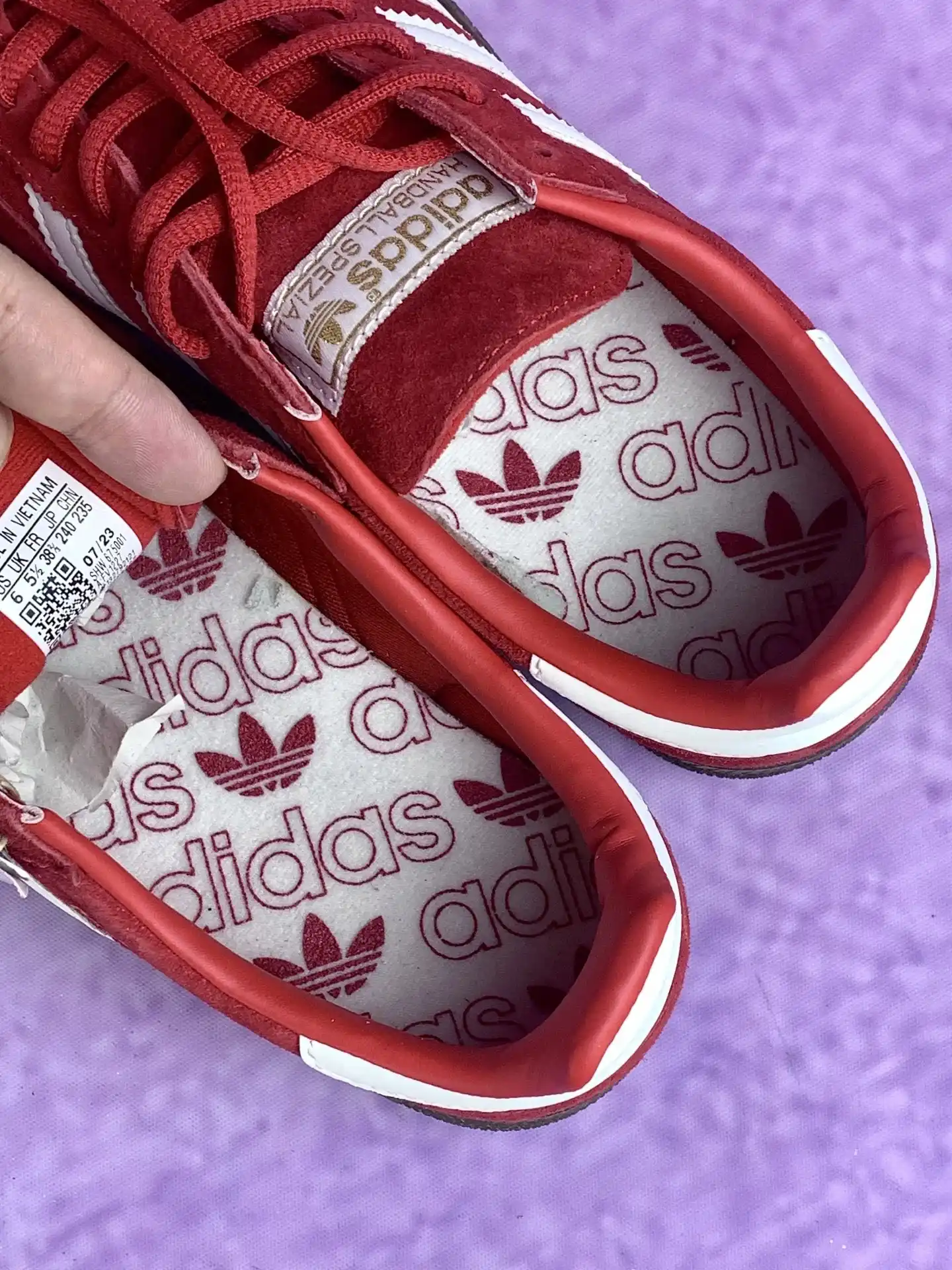 adidas Handball Spezial Scarlet Gum Shoes product photo from LabelPicks