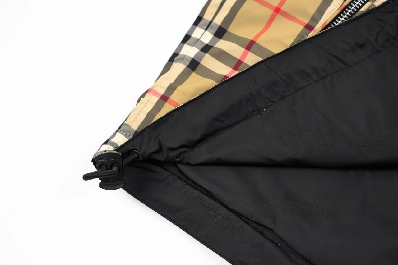 Burberry Beige Check Reversible Hooded Zip Jacket product photo from LabelPicks