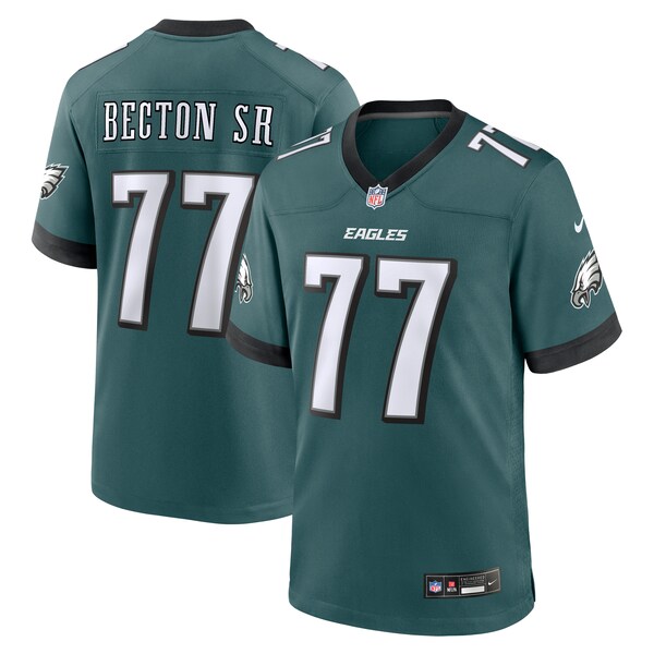 Mekhi Becton Sr. Philadelphia Eagles Nike Game Jersey - Midnight Green