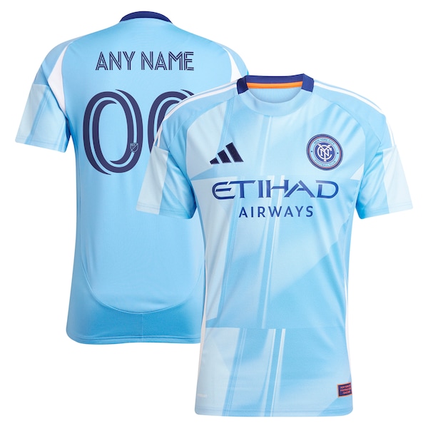 New York City FC adidas 2025 The Excelsior Kit Replica Custom Jersey - Light Blue