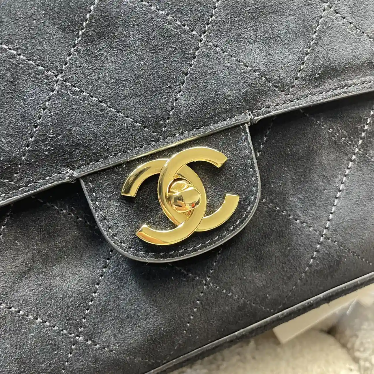 Chanel Black Classic Flap Grained Leather Tote Bag product photo from LabelPicks