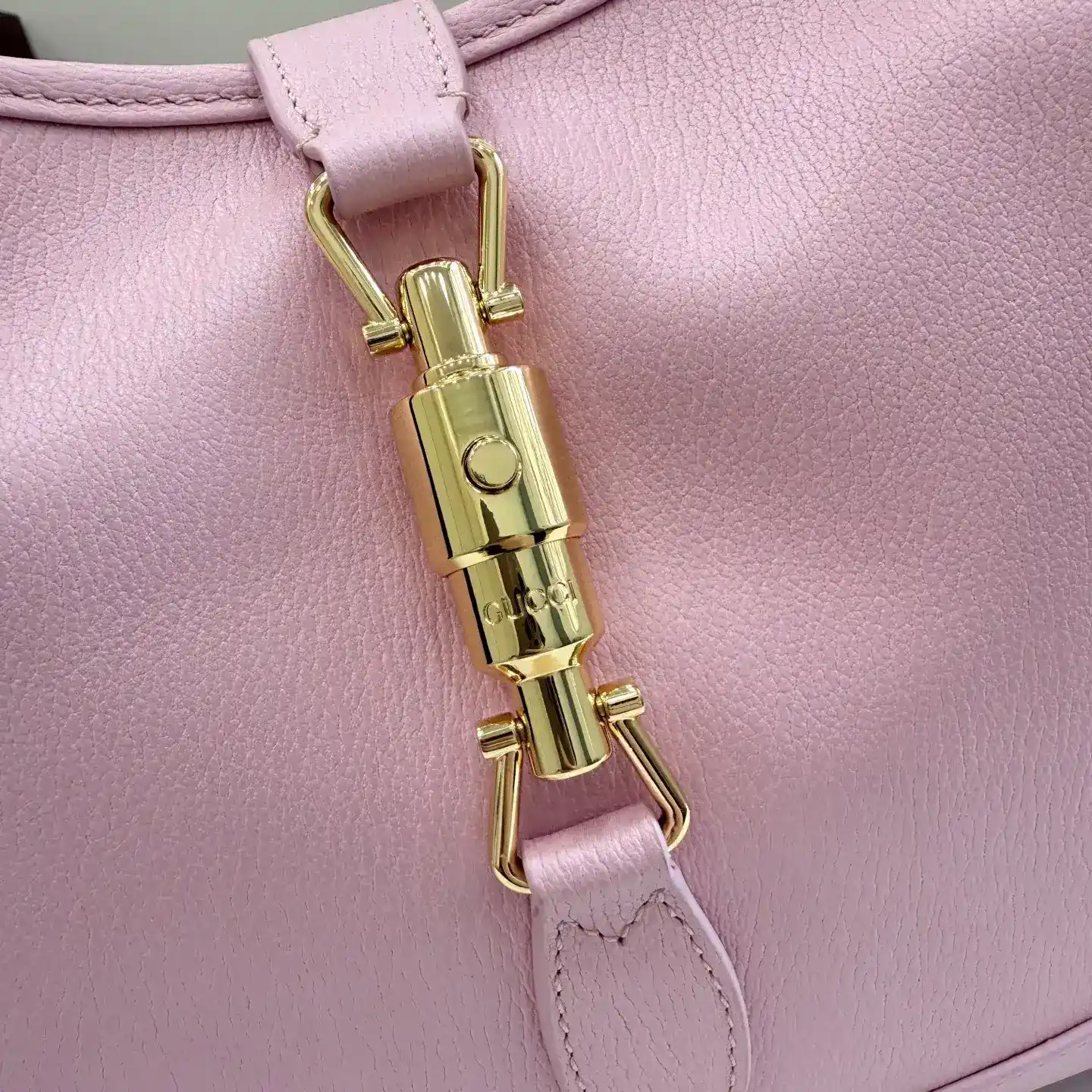 Gucci Pink Jackie Grained Leather Shoulder Bag product photo from LabelPicks
