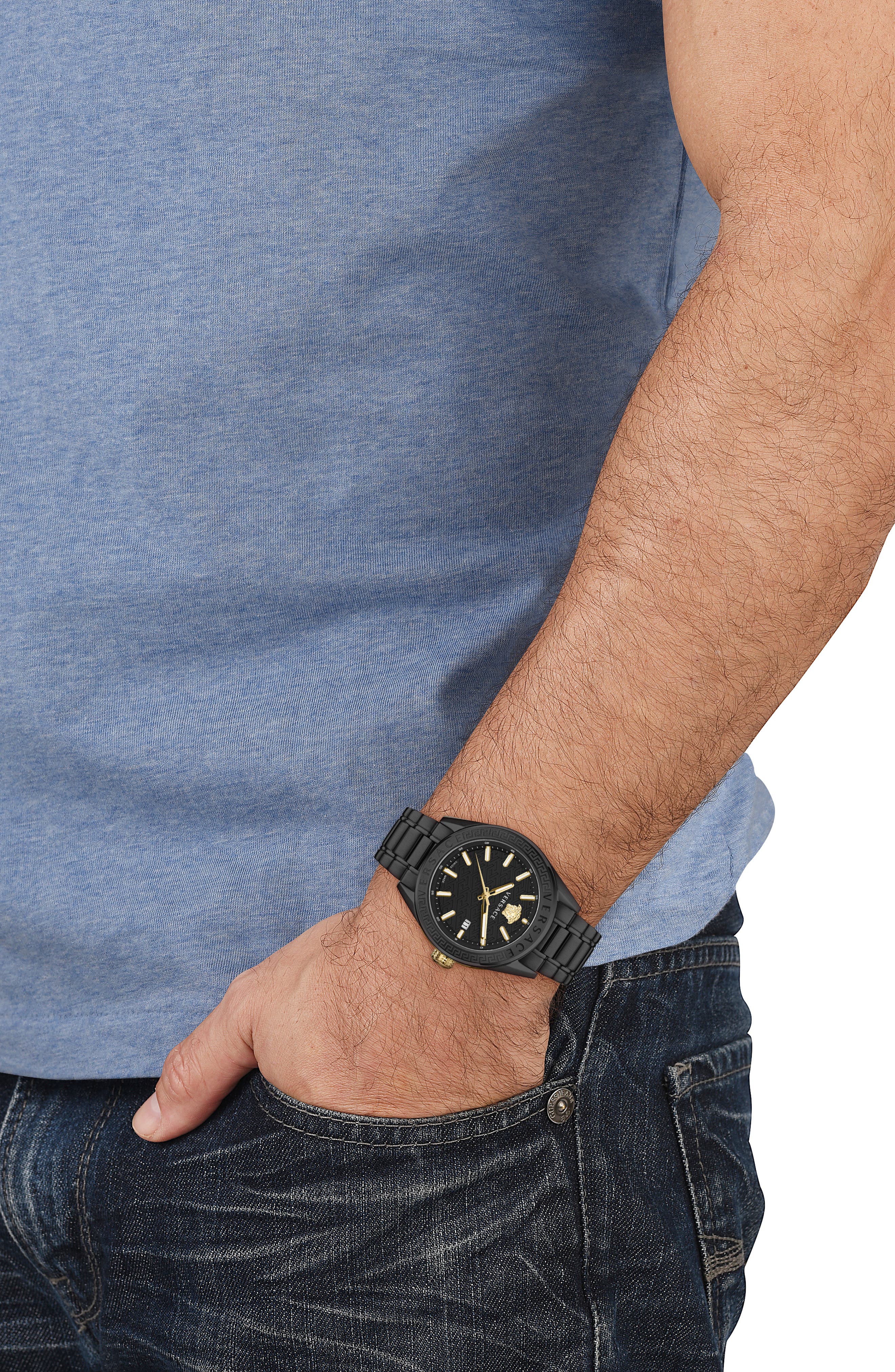 Versace V-Code Bracelet Watch, 36mm