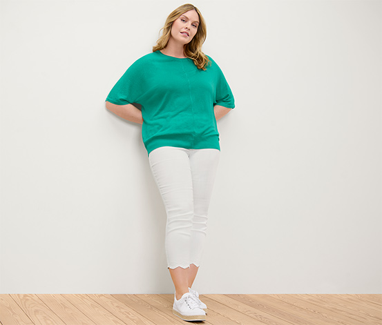 7/8-Treggings mit Lochstickerei