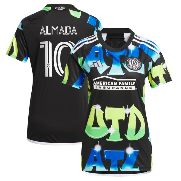 Thiago Almada Atlanta United FC adidas Women's 2024 The 404 Replica Player Jersey - Black