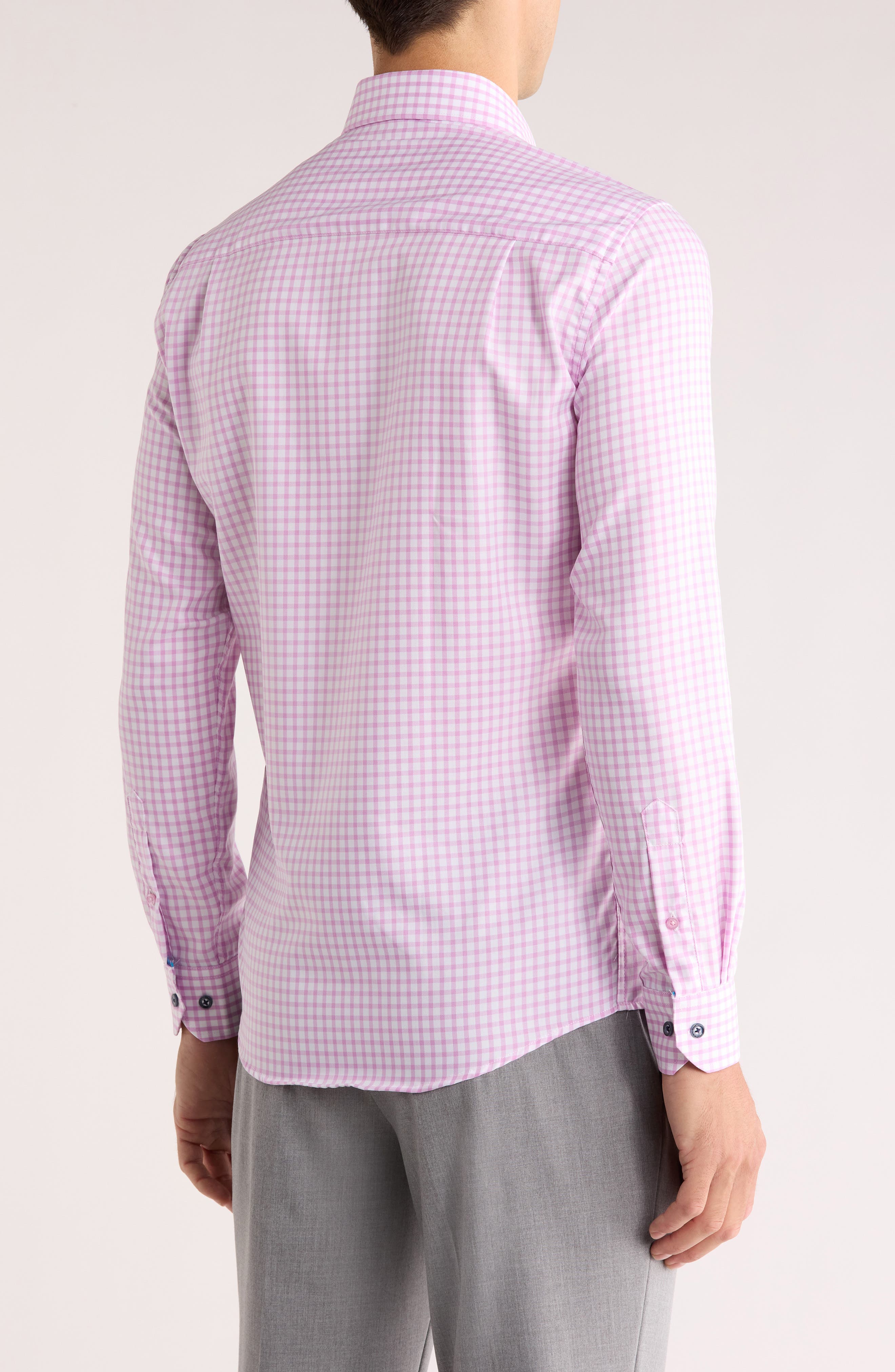 Duchamp Slim Fit Gingham Dress Shirt
