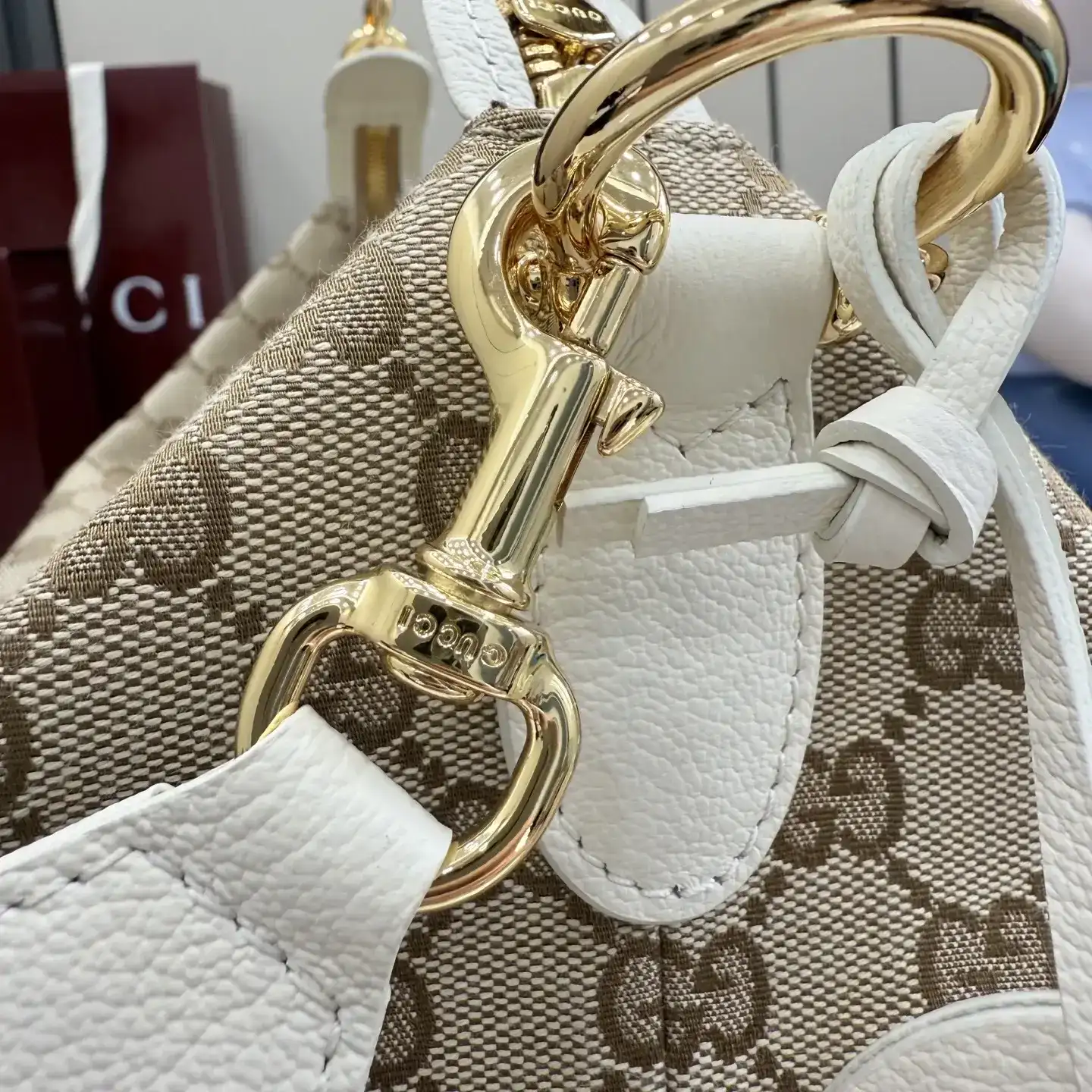 Gucci Canvas and Leather Shoulder Bag product photo from LabelPicks