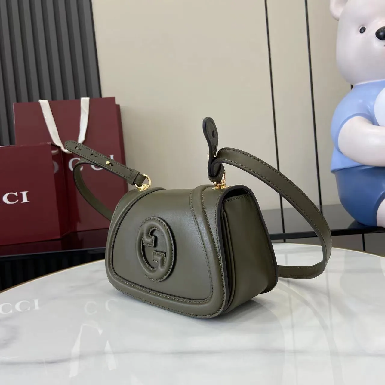 Gucci Green GG Supreme Canvas Crossbody Bag product photo from LabelPicks
