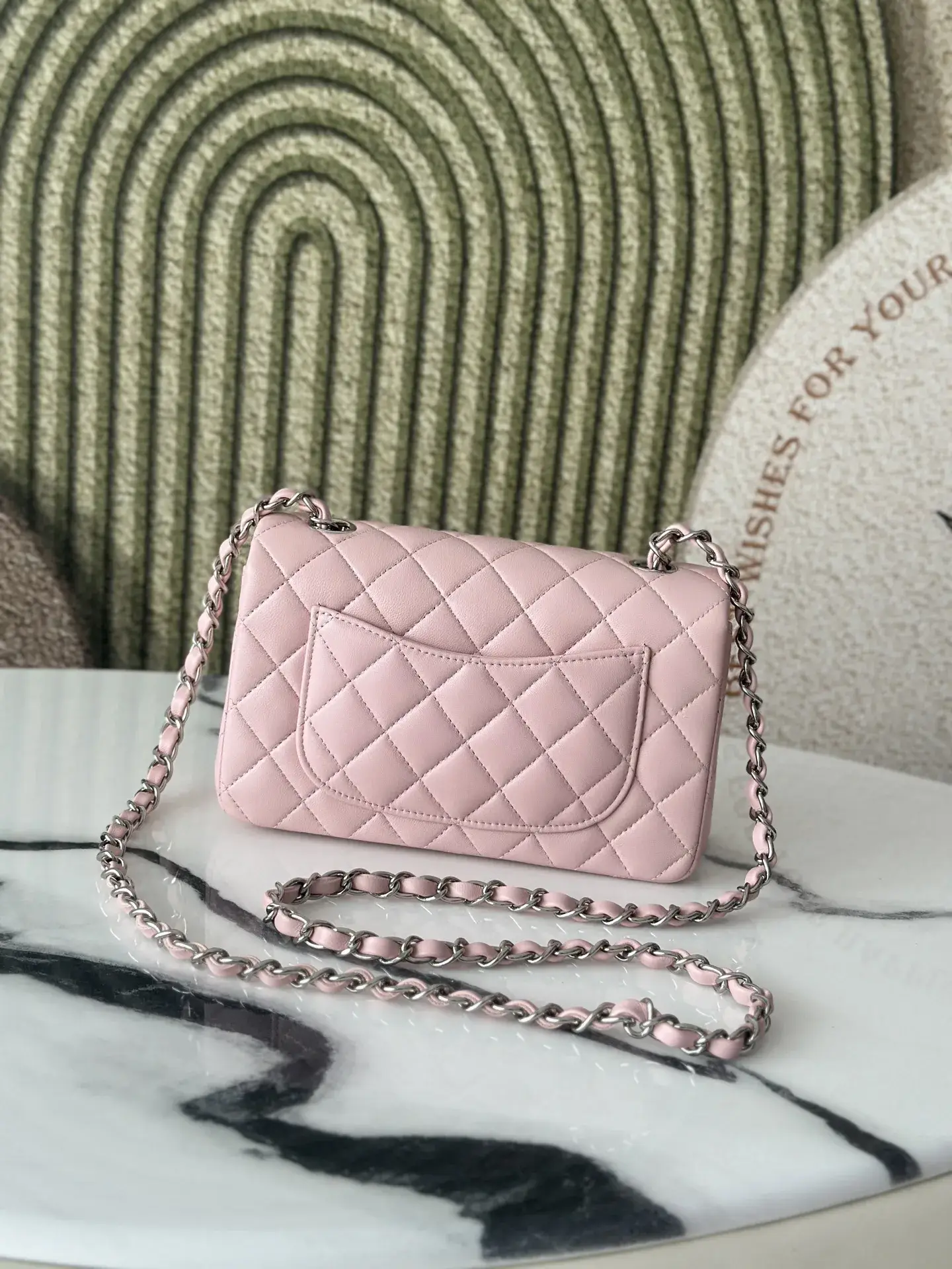 Chanel Pink Classic Flap Lambskin Shoulder Bag product photo from LabelPicks