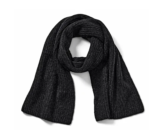 Strickschal, anthrazit
