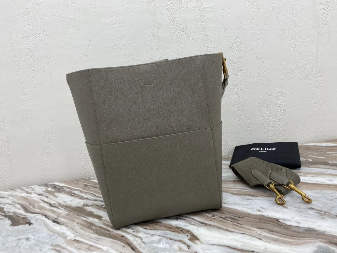 Celine Sangle Woven Leather Bucket Bag product photo from LabelPicks