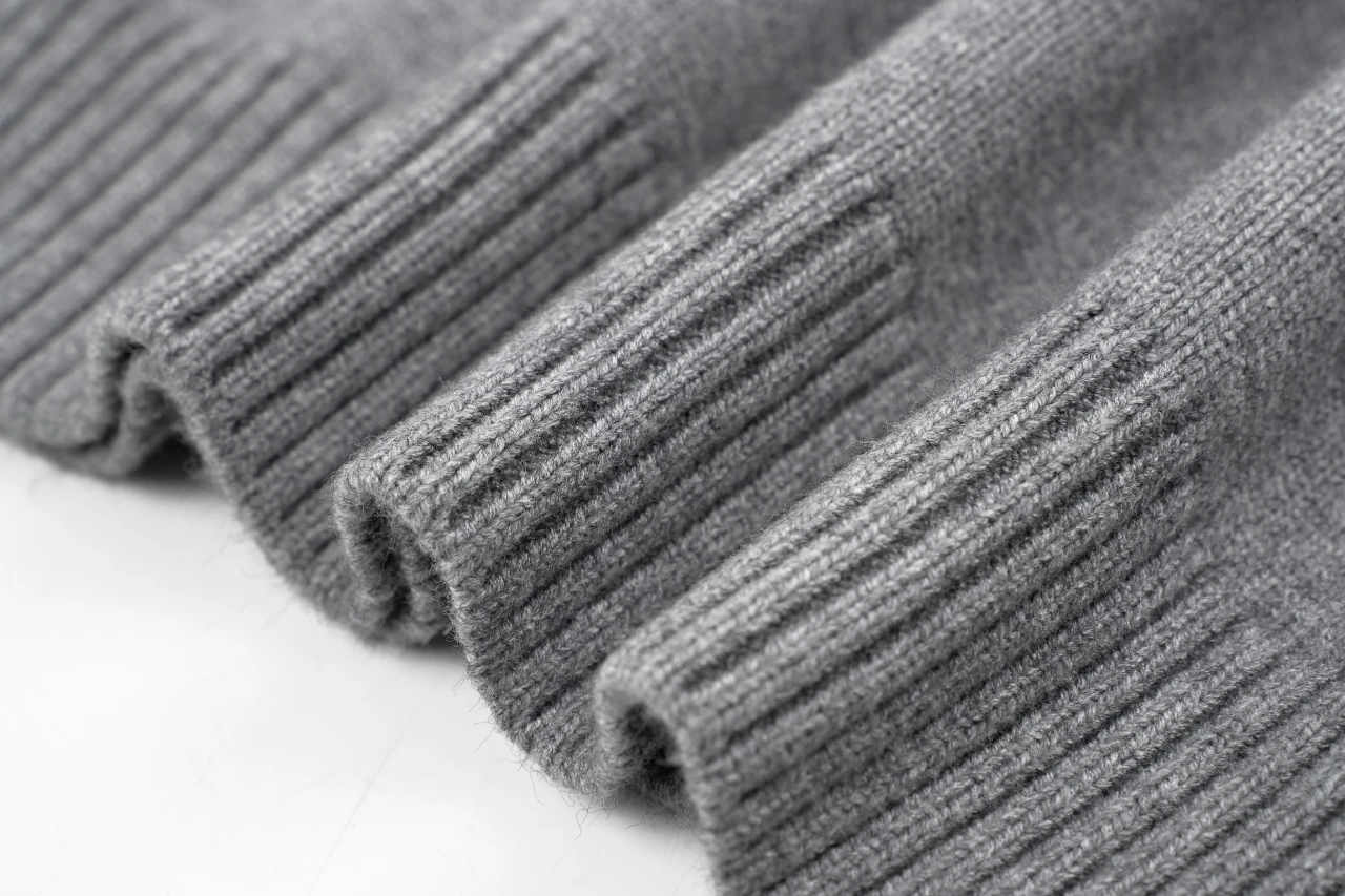 Chrome Hearts Grey Cross Leather Label Intarsia Crewneck Sweater product photo from LabelPicks