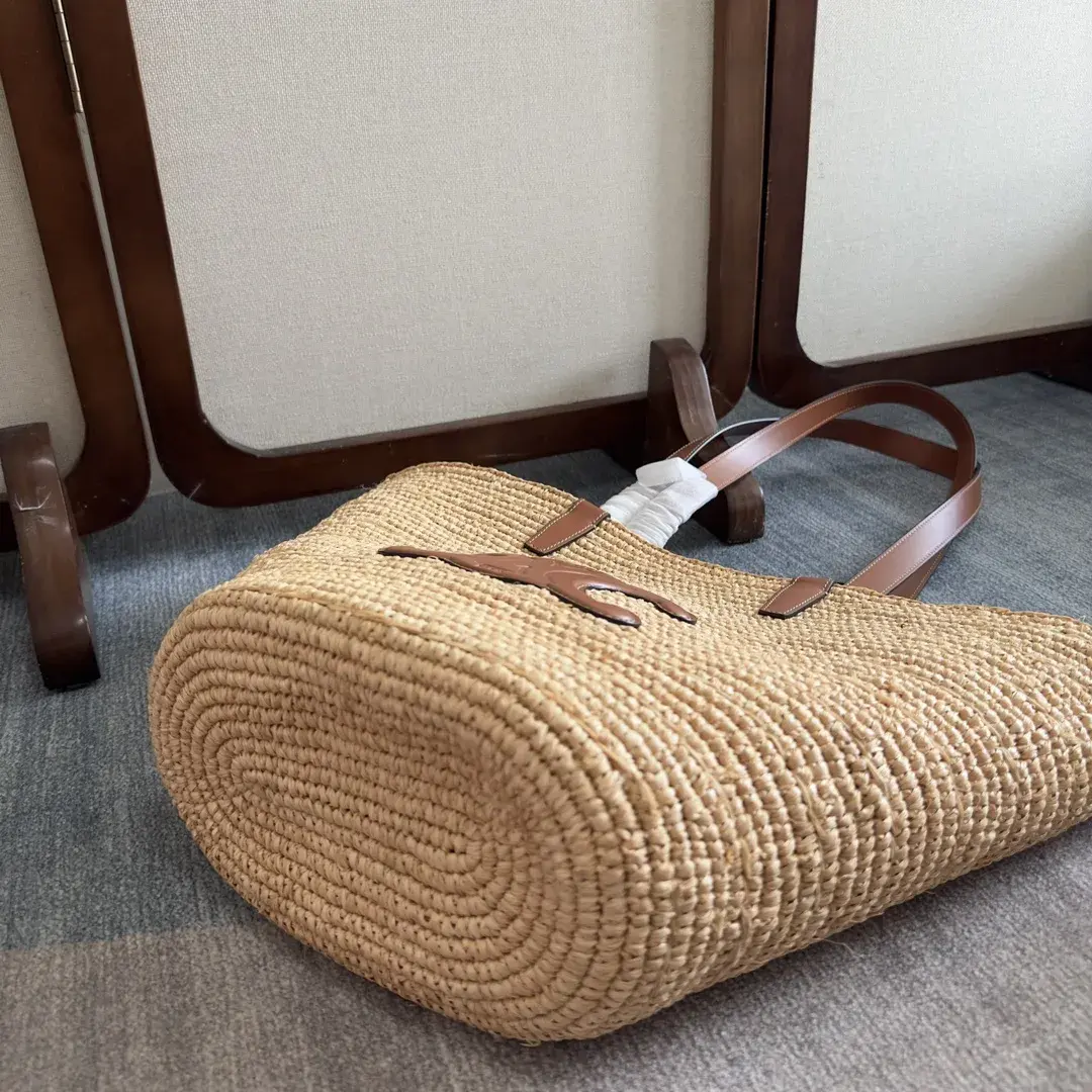 Celine Straw Woven Triomphe Tote Bag product photo from LabelPicks