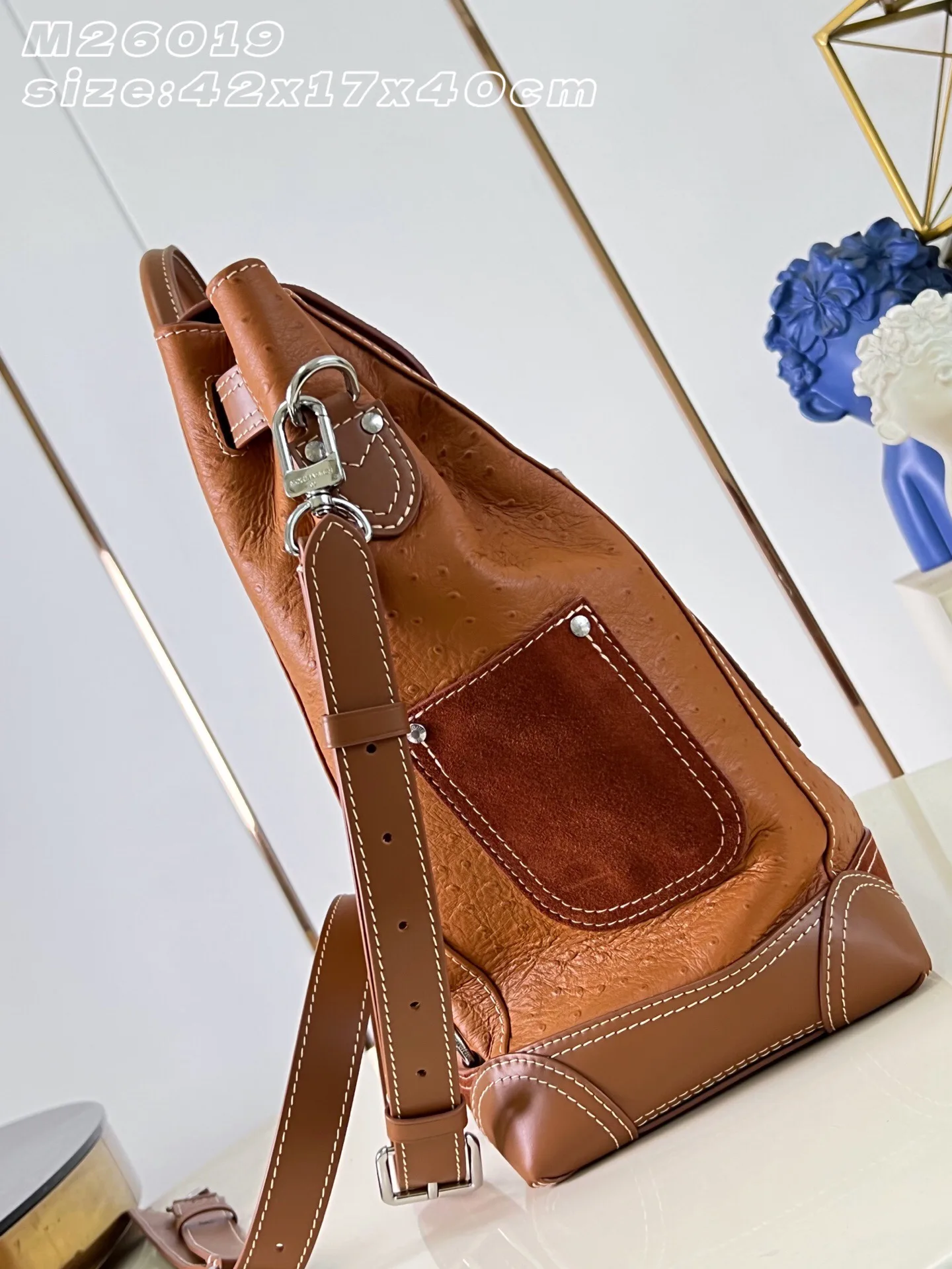 Louis Vuitton Suede Leather Tote Bag product photo from LabelPicks