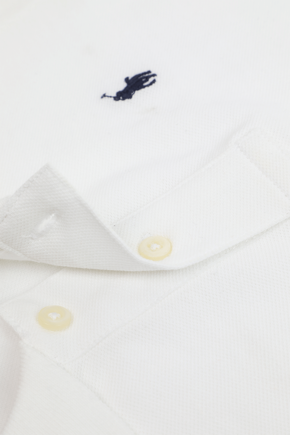 POLO RALPH LAUREN KIDS חולצת פולו קלאסית בלבן עם רקמת לוגו - גילאי 5-7 שנים