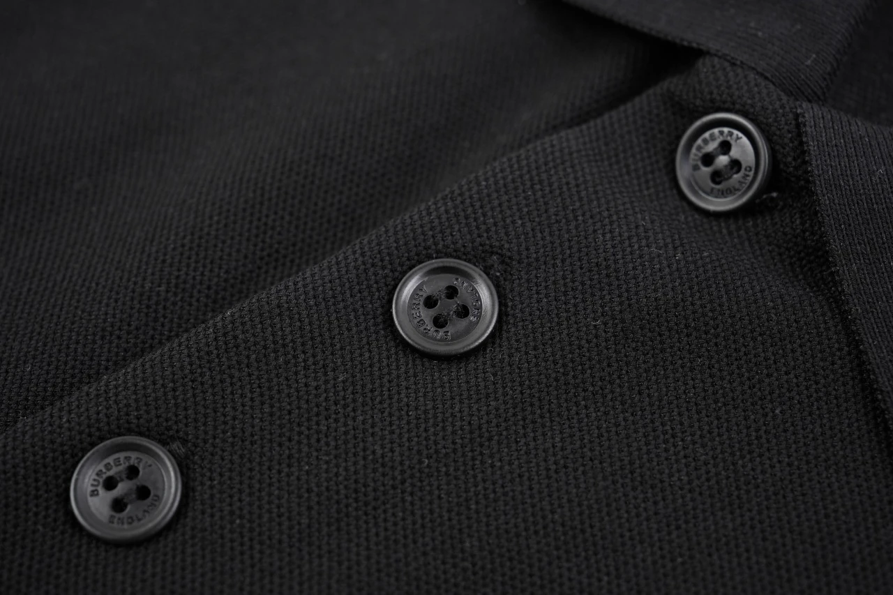 Burberry Black Check Equestrian Knight Embroidered Polo Shirt product photo from LabelPicks