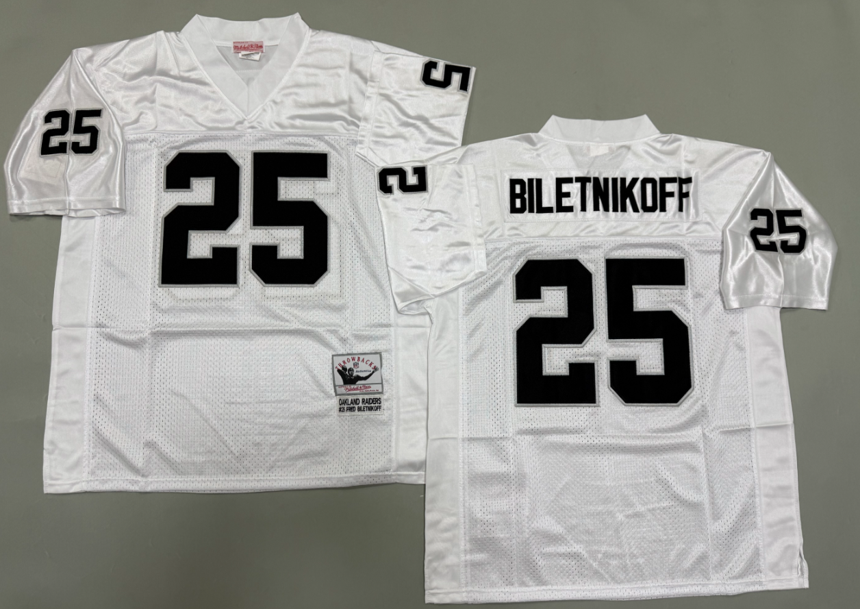 Fred Biletnikoff Las Vegas Raiders Authentic Throwback Retired Player Jersey