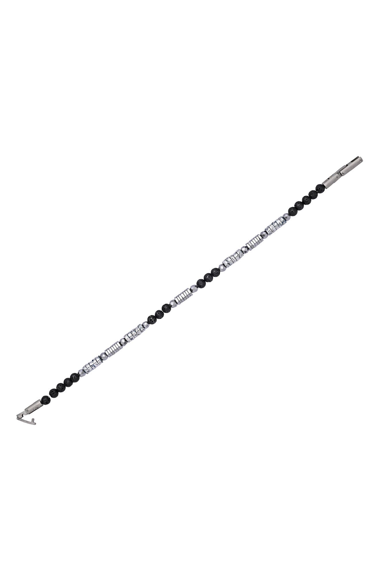 EYE CANDY LOS ANGELES Jaxon Lava Beaded Bracelet