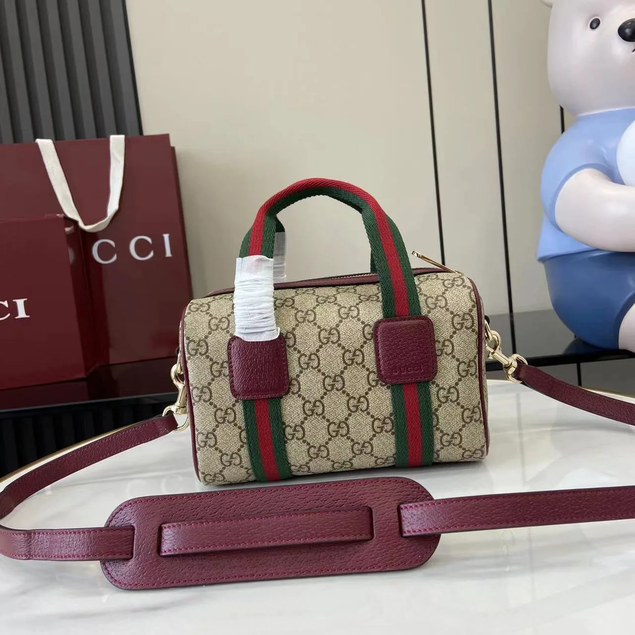Gucci Brown Monogram Canvas Top Handle Bag product photo from LabelPicks