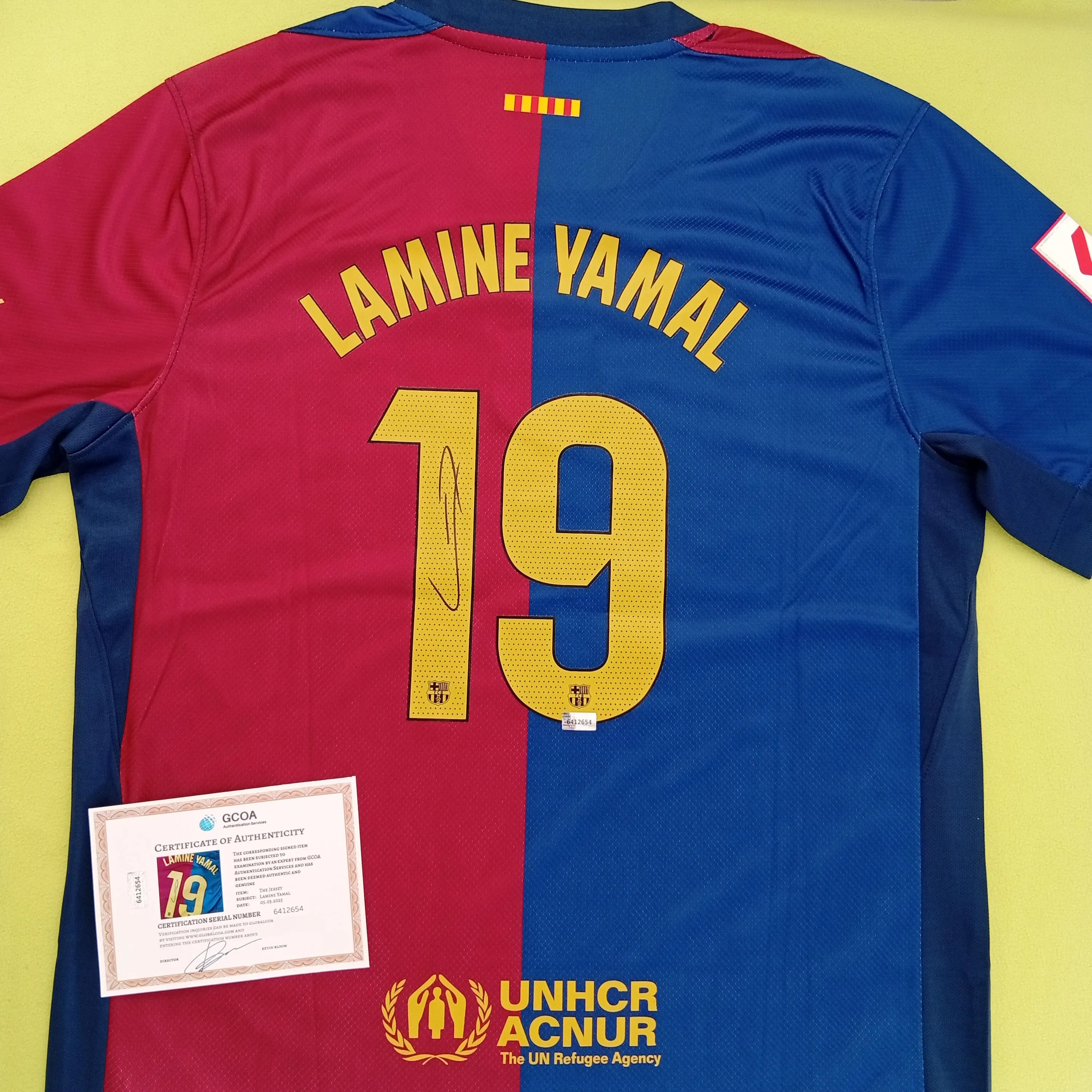 Lamine Yamal Signed Autographed Barcelona FC Home Football Shirt With COA