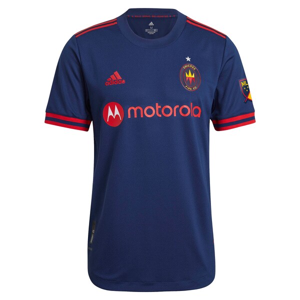 Robert Beric Chicago Fire adidas 2021 Primary Authentic Jersey - Navy