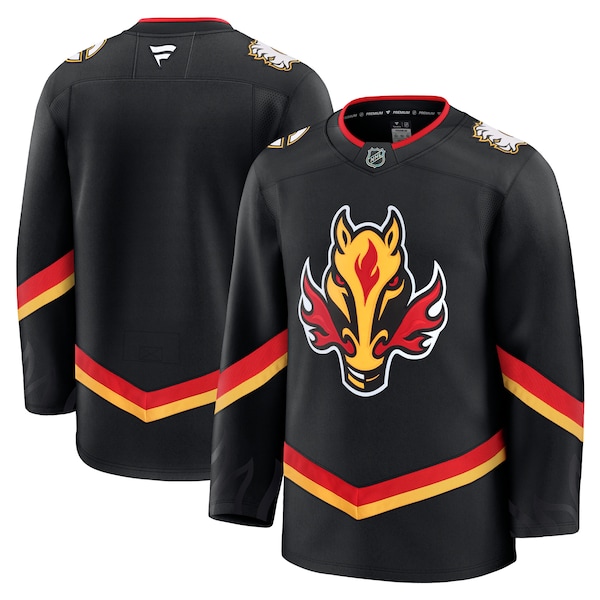 Calgary Flames  Alternate Premium Jersey - Black/Red/White