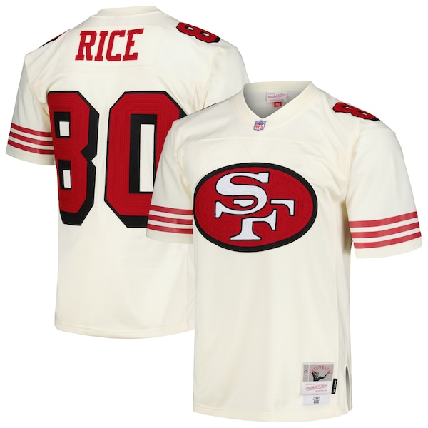 Jerry Rice San Francisco 49ers Chainstitch Legacy Jersey - Cream