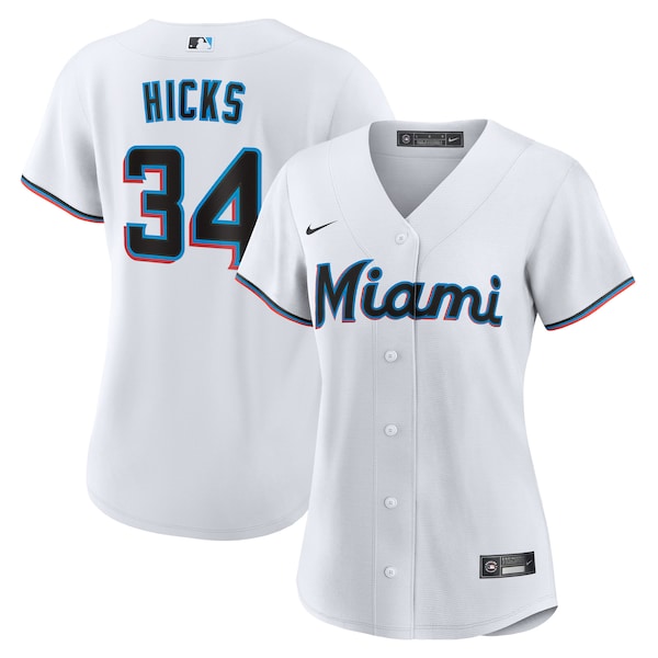 Liam Hicks Miami Marlins Nike Women's Home Replica Jersey - White