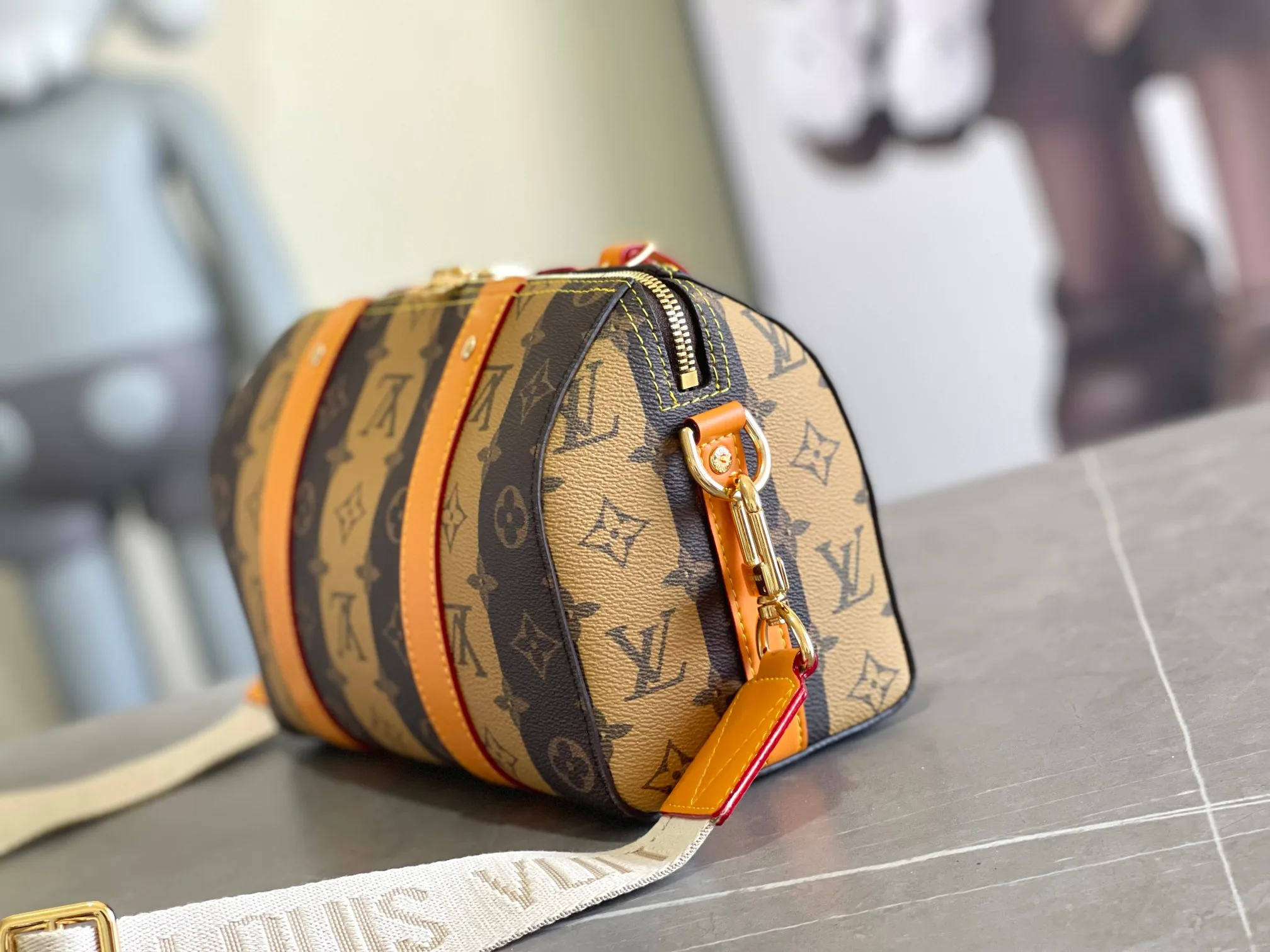 Louis Vuitton Brown Keepall Tote Bag product photo from LabelPicks