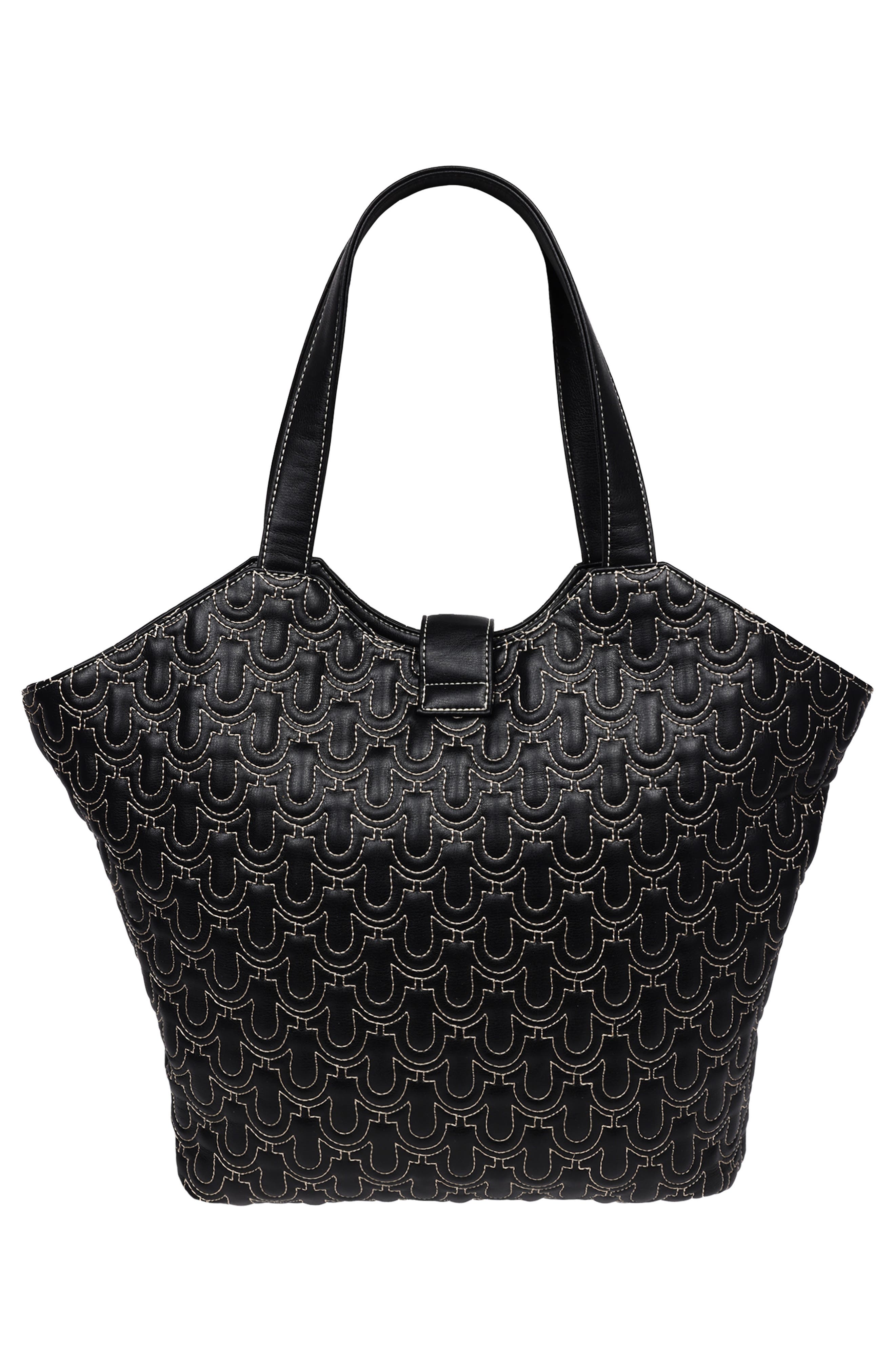 True Religion Horseshoe Quilted Charm Tote Bag