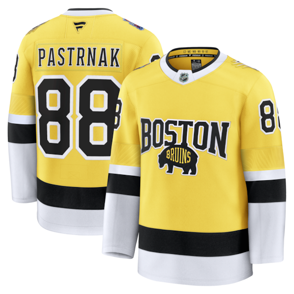 David Pastrnak Boston Bruins  2026 NHL Stadium Series Premium Jersey - Gold