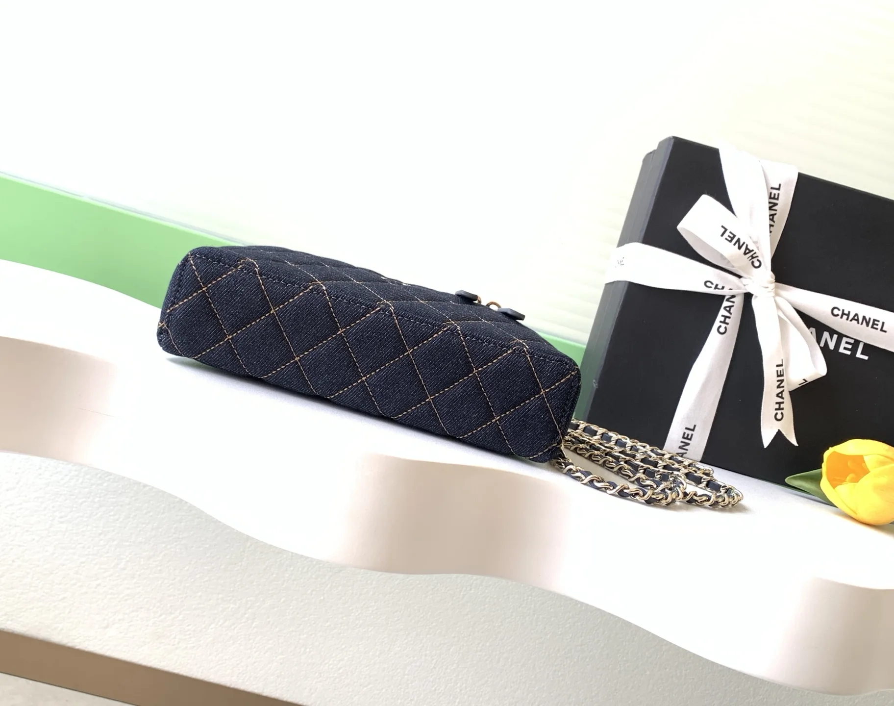 Chanel Navy Quilted Leather Crossbody Bag product photo from LabelPicks