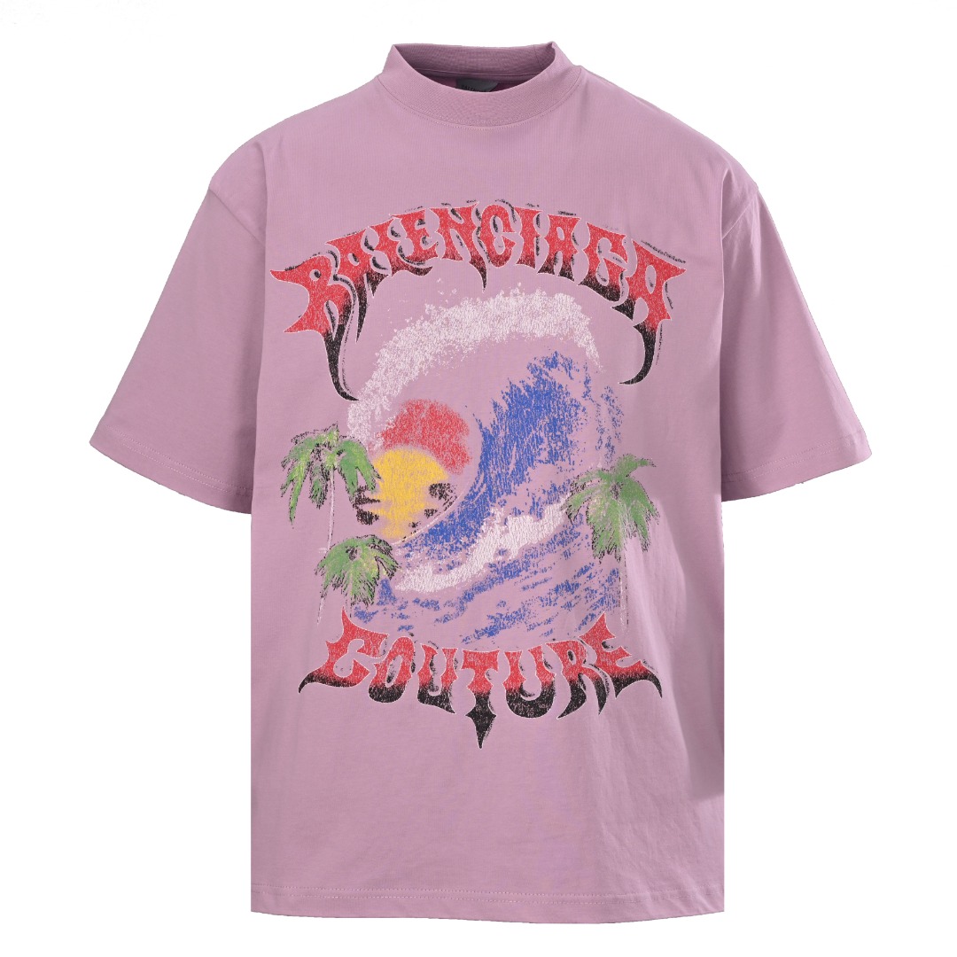 0527 Classic letter prints t-shirt
