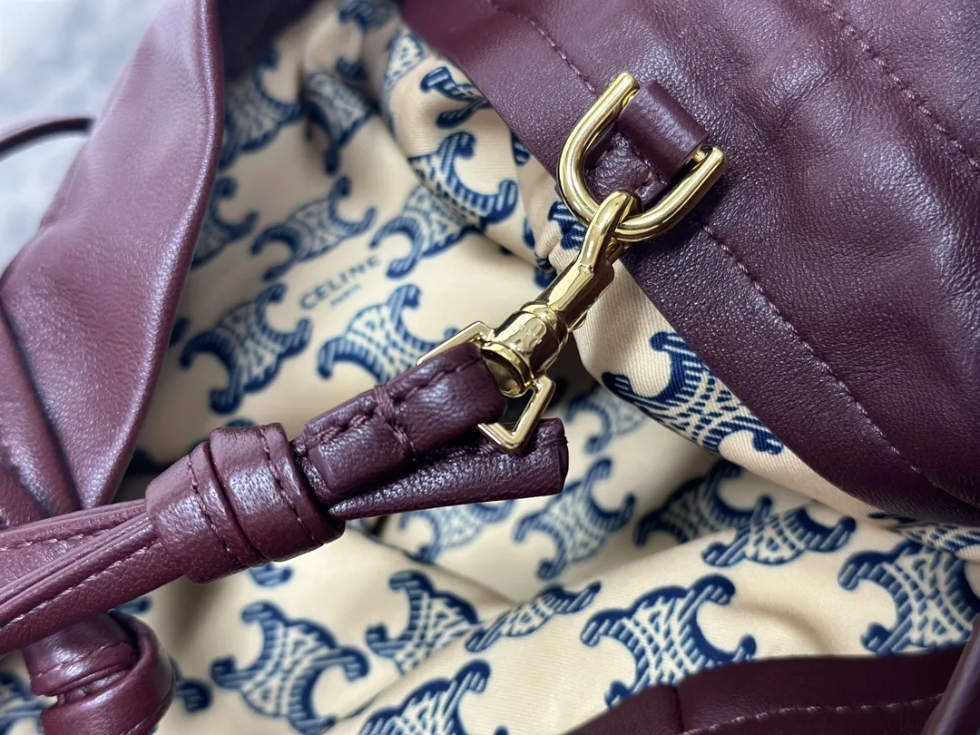 Celine Lambskin Crystal Pouch Bucket Bag product photo from LabelPicks