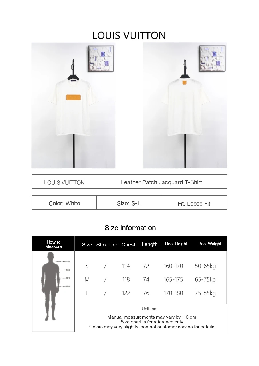 Louis Vuitton White Monogram Leather Patch Jacquard T-Shirt product photo from LabelPicks