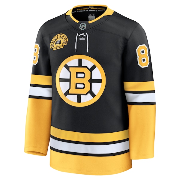 David Pastrnak Boston Bruins  Alternate 100th Anniversary Premium Jersey - Black