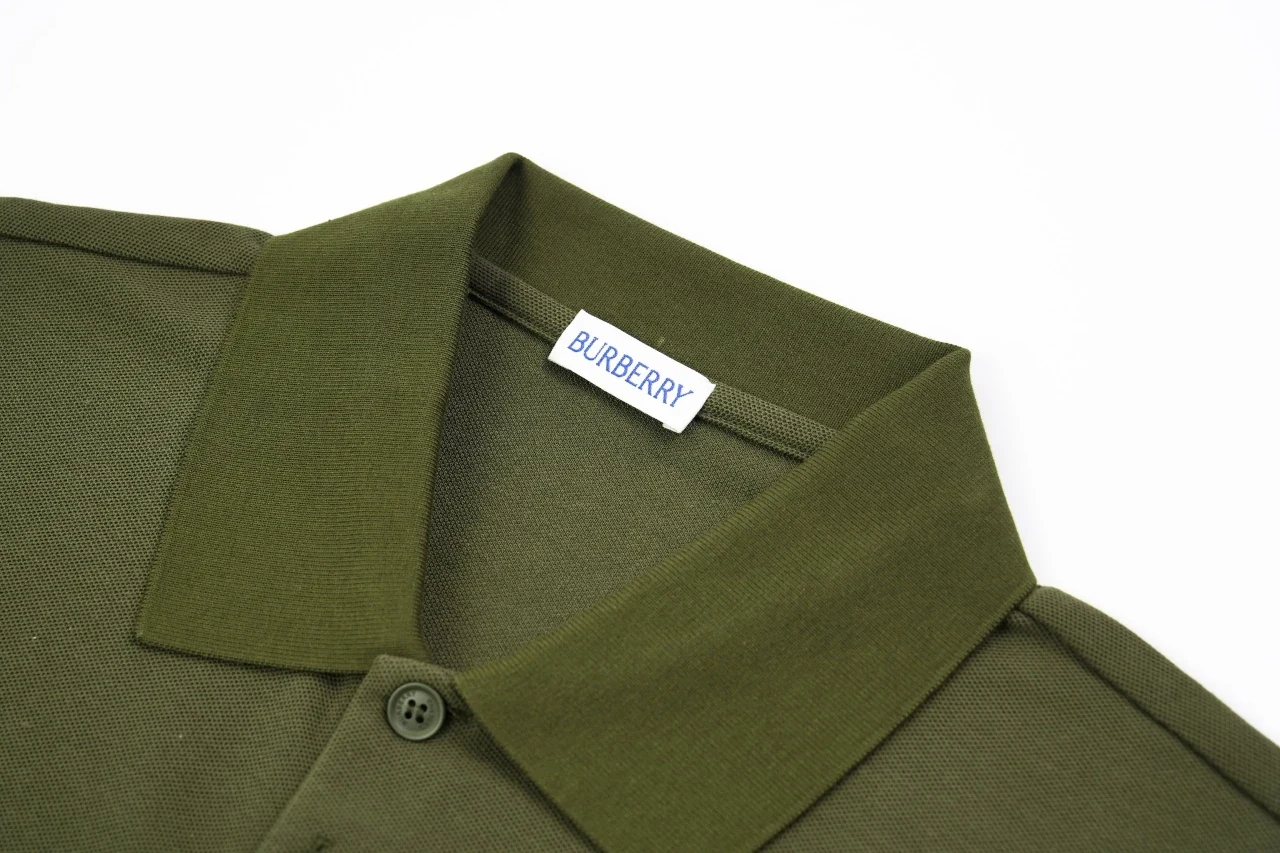 Burberry Olive Green Small Equestrian Knight Embroidered Polo Shirt product photo from LabelPicks