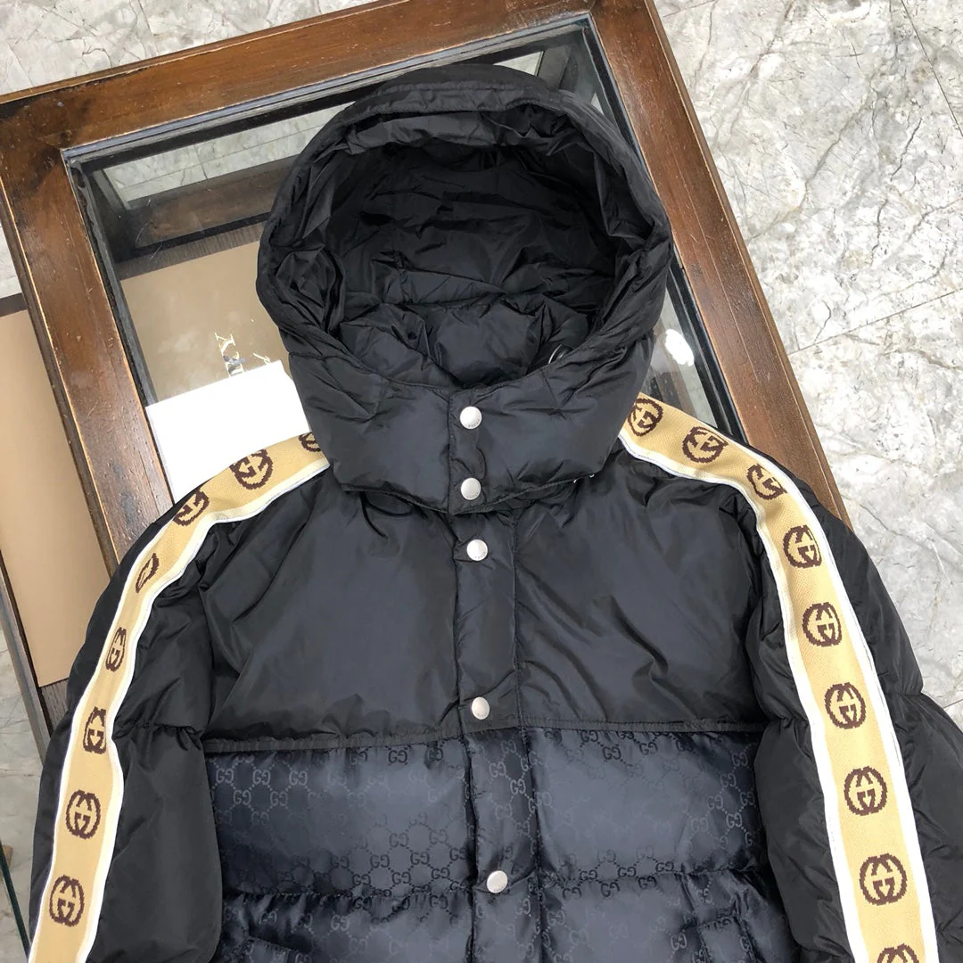 1224 New reflective ribbon down jacket