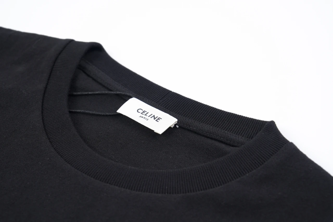 CELINE Black Blue Mini Logo T-Shirt product photo from LabelPicks