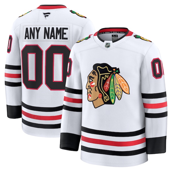 Chicago Blackhawks  Away Premium Custom Jersey - White/Red