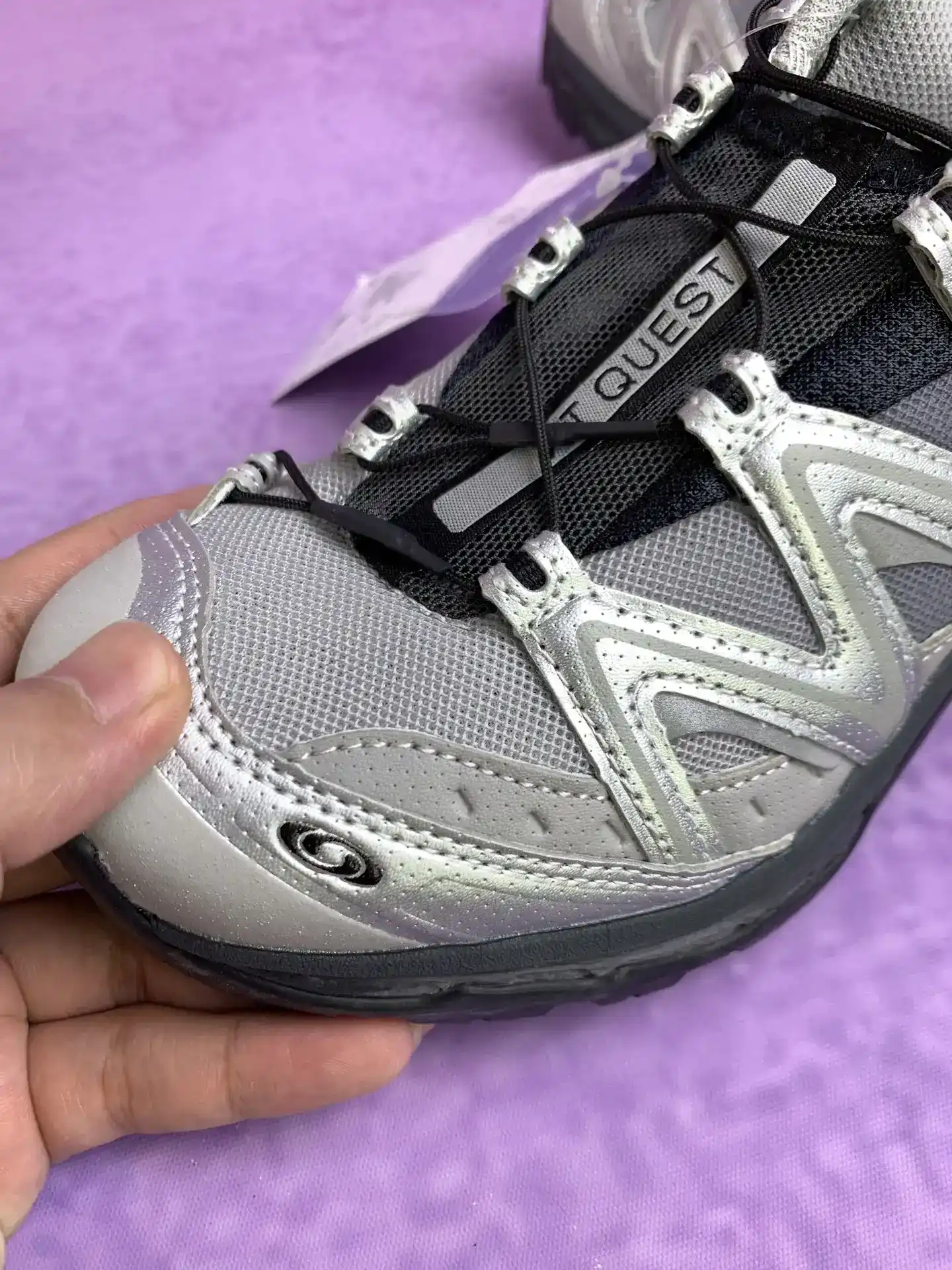 Salomon XT-Quest “Black Silver Asphalt” Shoes product photo from LabelPicks